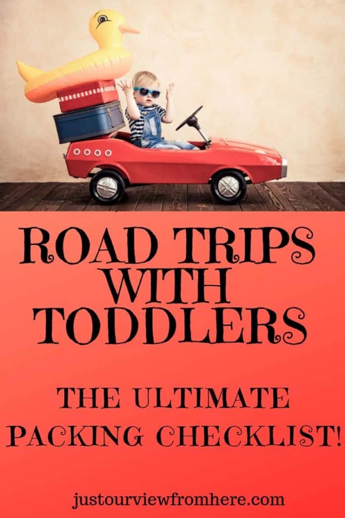 road trips with toddlers packing checklist