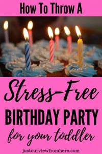 stress-free toddler birthday party
