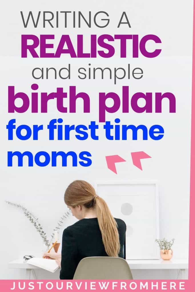 simple birth plan for first time mommys