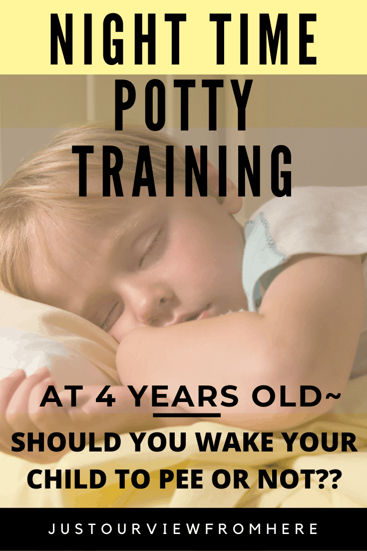should you wake your child to pee for night time potty training