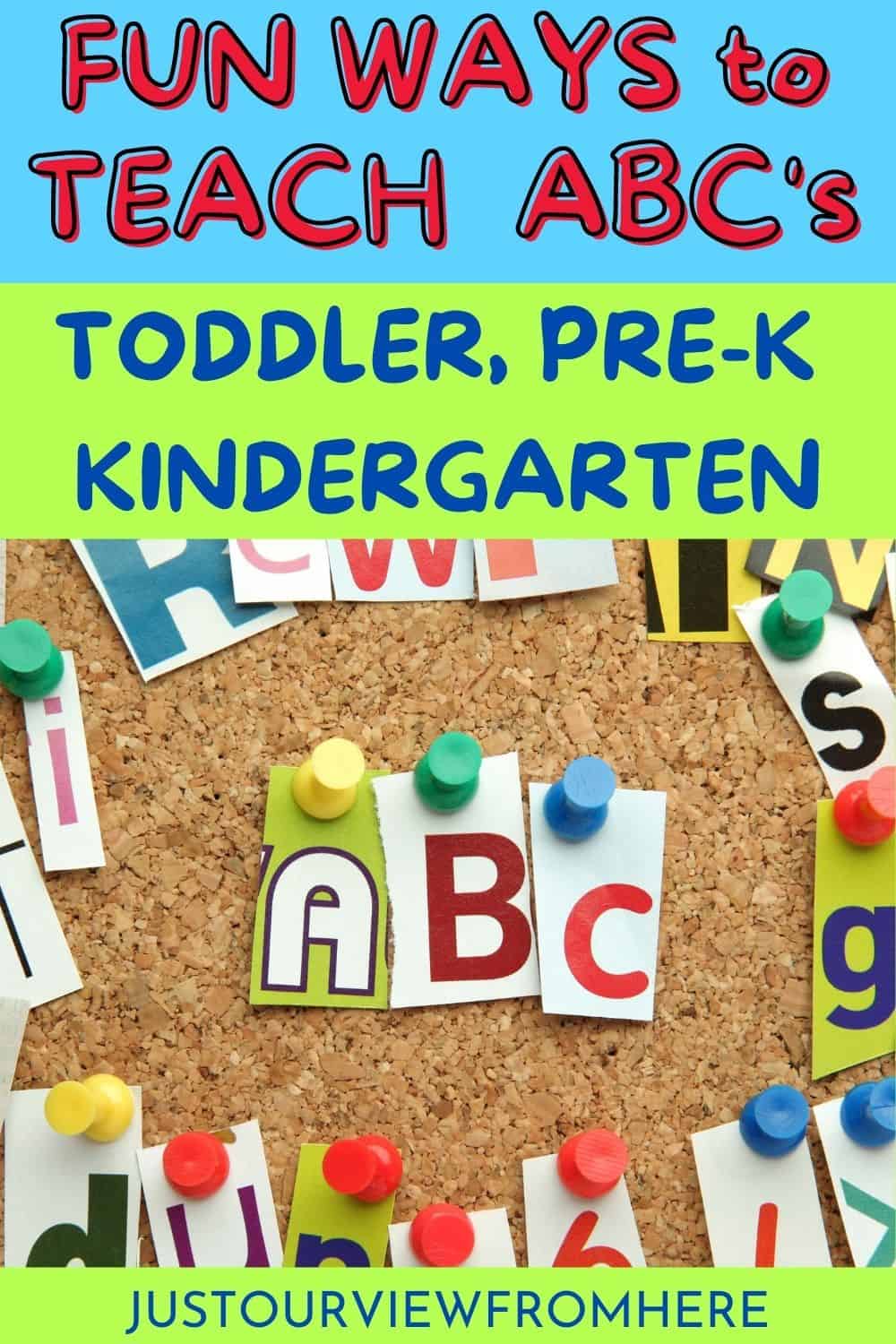 FUN WAYS TO TEACH ABCS, TODDLER, PRE-K AND KINDERGARTEN LEARNING