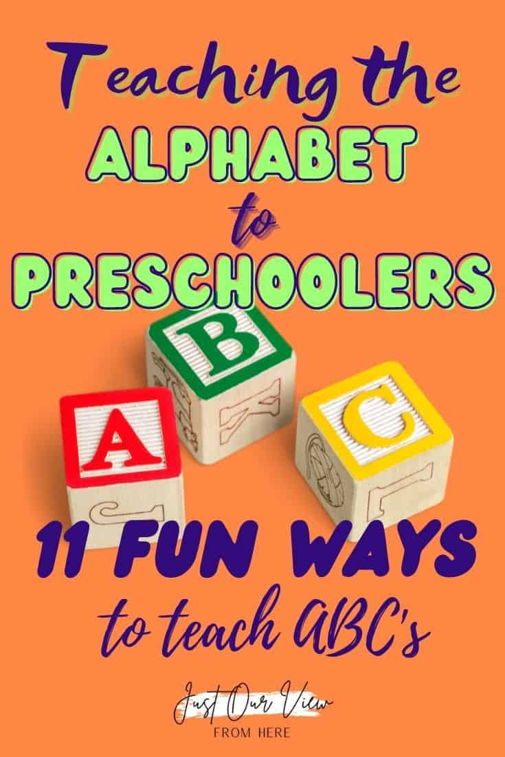 how to teach alphabets to preschoolers in a fun way