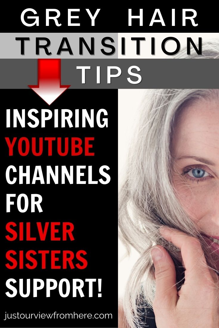 silvers sisters hair woman, text overlay grey transition tips inspiring youtube channels for silver sister support