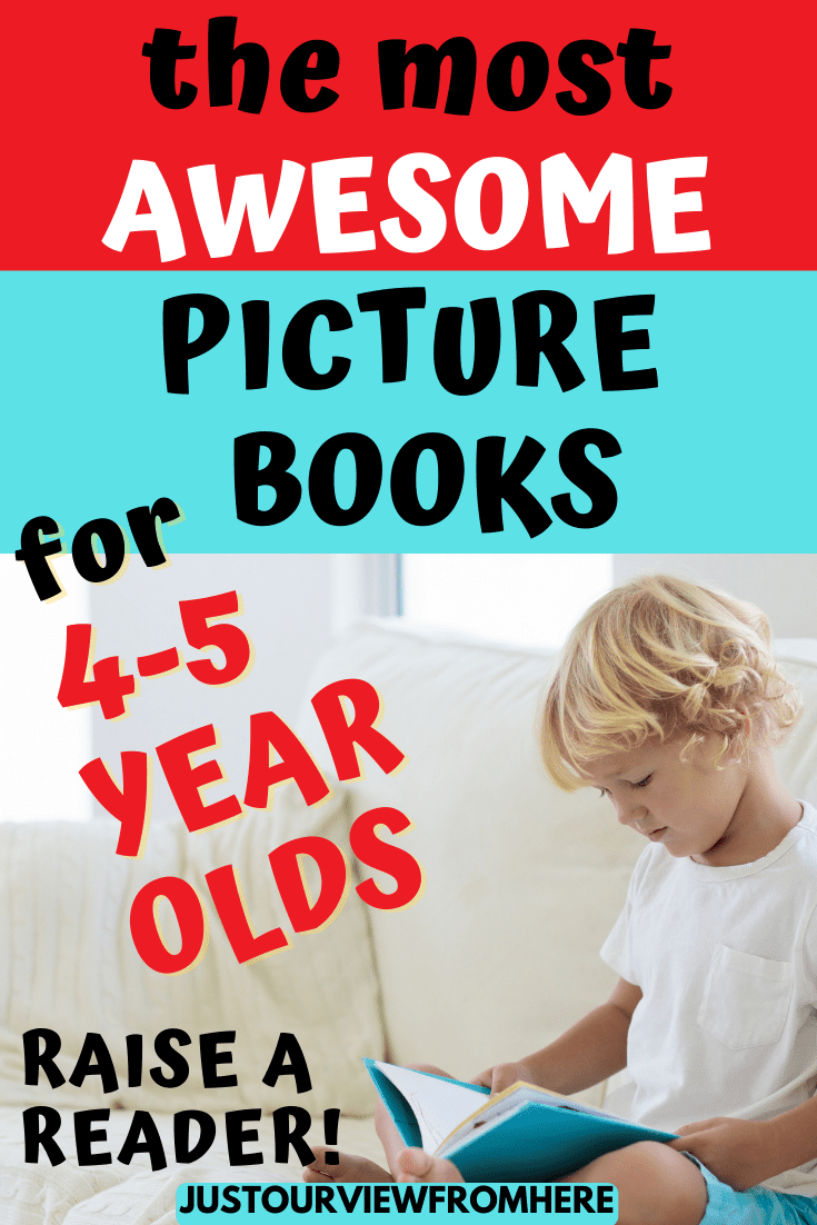 BEST BOOKS FOR 4 5 6 7 YEAR OLDS, YOUNG BOY READING BOOK INDOORS, TEXT OVERLAY THE MOST AWESOME BOOKS FOR 4-5 YEAR OLDS, RAISE A READER