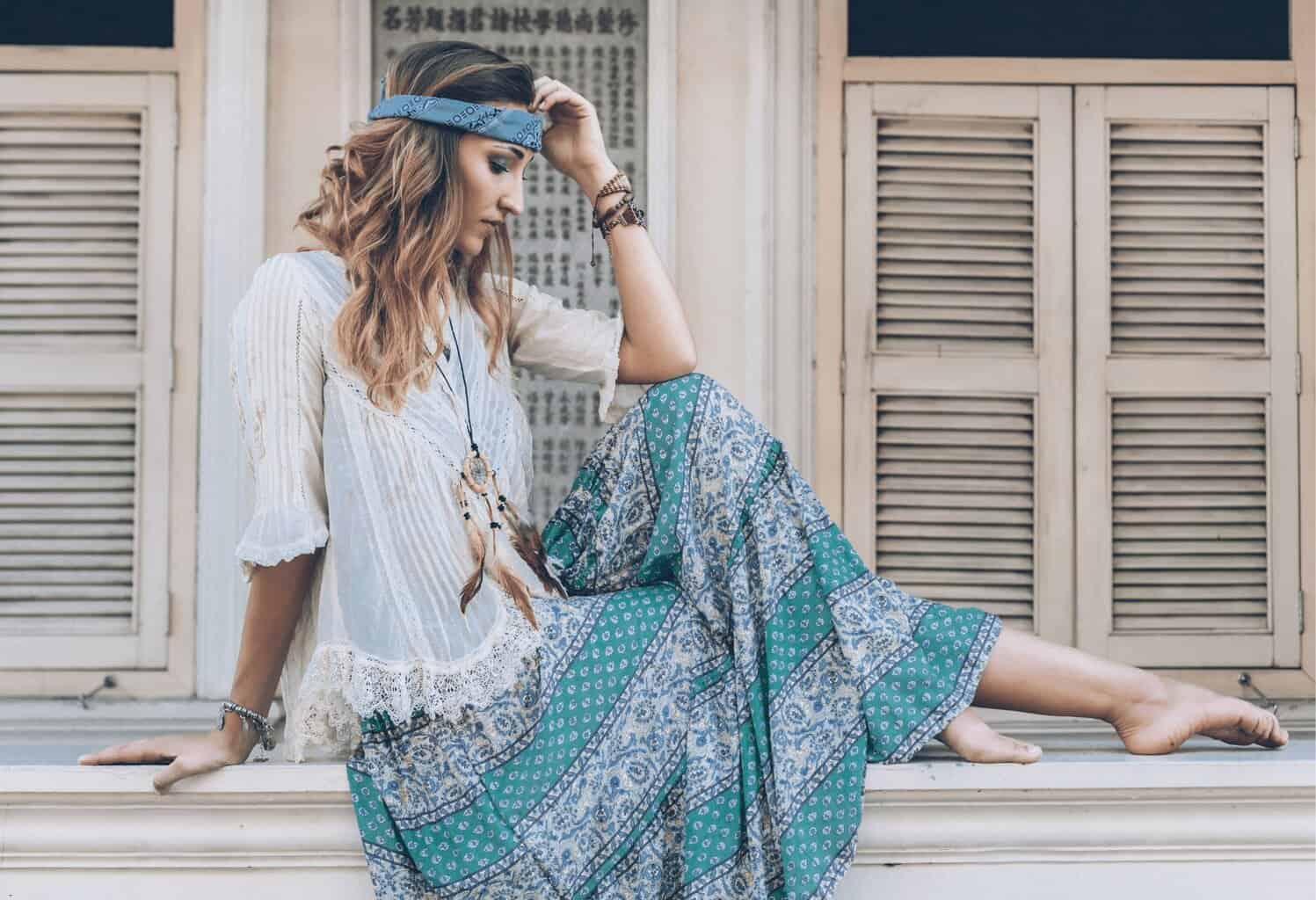 boho mom style outfit ideas for women